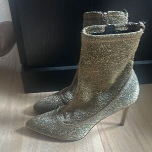 Gold Women's Ankle Boots